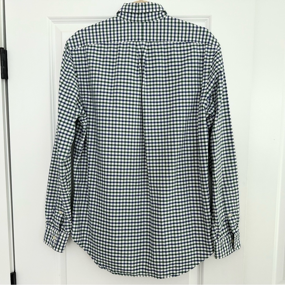 Ralph Lauren Blue, Green & White Checkered Oxford Shirt- Polo Button Down - Picture 11 of 17